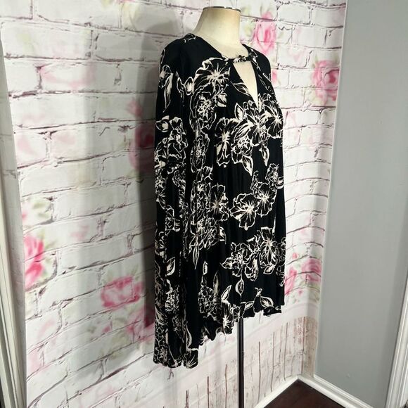 Free people long sleeve tree swing tunic mini dress - Picture 7 of 16